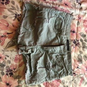 Light wash green Shorts